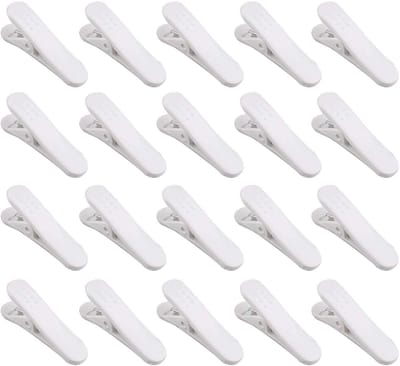 Dailygoods- Oordopjes - 20 Stuks - Hoofdtelefoonclips - Kunststof - Draagbaar - Voorkomt Knoopvorming - Wit