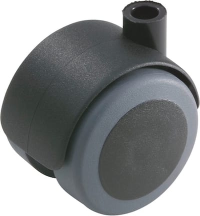 Wurth - Dubbel meubelwiel, draaibaar, zacht - Dubbel meubelwiel Met zacht loopvlak x 4 st - 50 kg