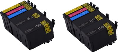 KATRIZ® huismerk inkt voor|Epson 4x T2711XL Zwart+ 2x T2712XL Cyaan + 2x T2713XL Magenta + 2x T2714XL Geel | (10stuks) - T27XL, 27XL Met chip