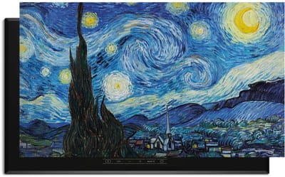 KitchenArt - Sterrennacht – Inductie Beschermer - 90x50 cm - Kookplaat Beschermer - Luxe Afdekplaat Inductieplaat - Anti-slip & Oprolbaar - Beschermmat Inductiekookplaat