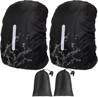 2x Waterdichte Rugzakhoes Voor Rugzak 30-40L - Reflecterend & Anti-Diefstal Regenhoes voor Wandel- en Fietsrugzak