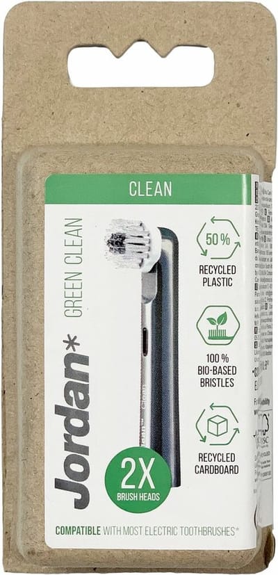 Jordan Opzetborstels Green Clean - 6 x 2 stuks - Voordeelverpakking
