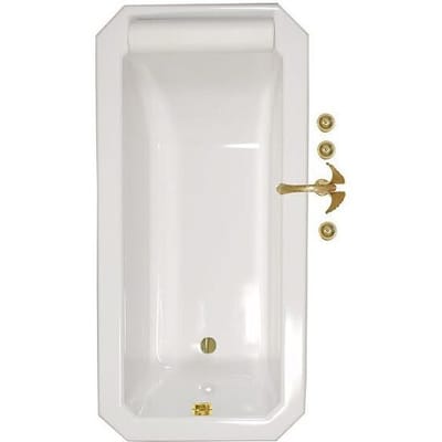Caribia Roma 8-corner bathtub 175 x 85 cm Roma incl. foot frame