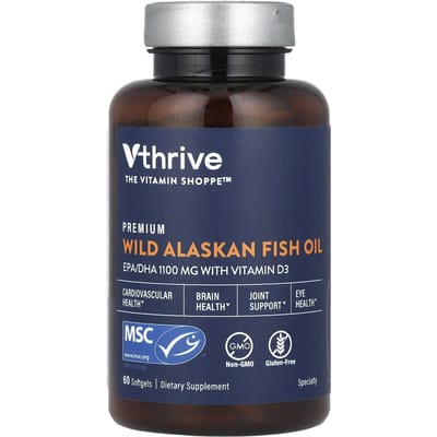 Premium Wilde Alaskaanse Visolie, 60 Softgels