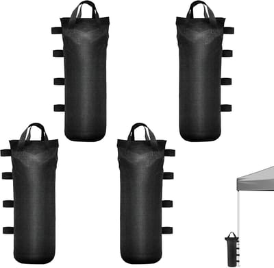 4 stuks gewichten voor paviljoen - 800D Oxford-tent - zandzakken - verdikte zandzak - verzwaring voor vouwpaviljoen - luifel - tuintenten - partytenten - stevige gewichten - outdoor accessoires