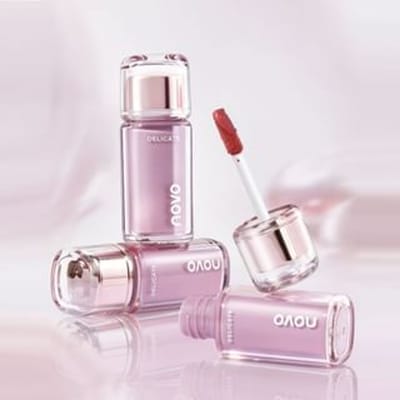 NOVO - Translucent Aqua Velvet Multi-Purpose Cream - 6 Colors N03# Peach Pink - 2.8g