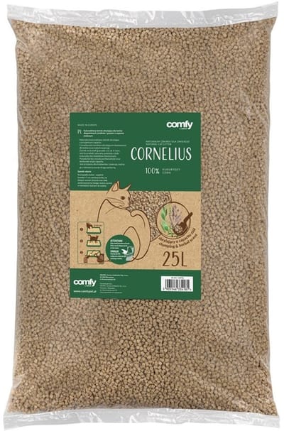 Comfy Maïs kattenbakvulling heidegeur | klontvormend en stofvrij | 7 liter of 25 liter 25L