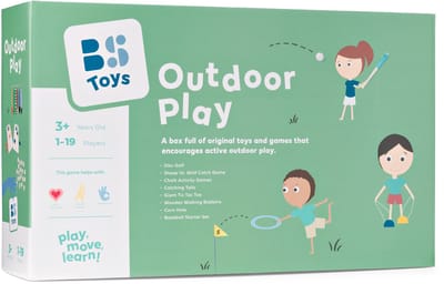 BS Toys Outdoor Play Spelbundel – 8 Actieve Buiten- en Binnen Spellen voor Kinderen