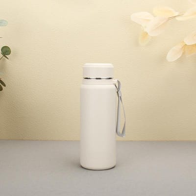 Nieuwe Mok Hoge waarde Heren- en Dames Sling Sportketel Grote Capaciteit 304 Roestvrij Staal Cadeau Mok 750ml grijs
