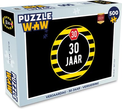 Puzzel Verjaardag - 30 Jaar - Versiering - Legpuzzel - Puzzel 500 stukjes
