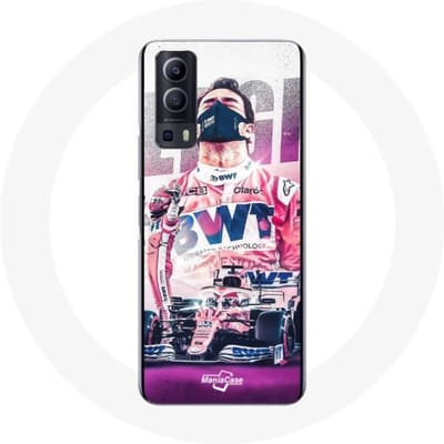 Coque maniacase pour Vivo Y72 Formule 1 Sergio Pérez Pilote automobile de F1 zwart