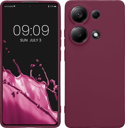kwmobile telefoonhoesje geschikt voor Xiaomi Redmi Note 13 Pro 4G - Hoesje voor smartphone - Precisie camera uitsnede - In bordeaux-violet