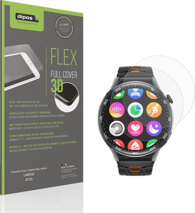 dipos FLEX – 2x Matte Screenprotector geschikt voor LIMIGE EF25 | Volledige Schermbescherming | Case-Friendly