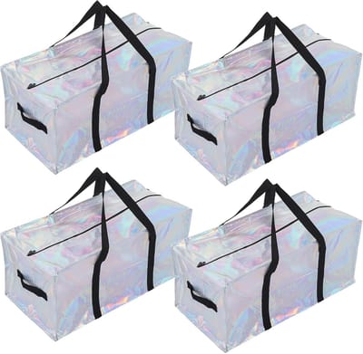 Verhuisdozen - Opbergtassen Draagtassen - Kleding Opbergen - Verstevigde Handvatten - 74 x 36 x 33 cm - Multicolor