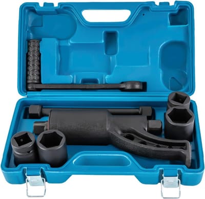 Cellista Koppelvermenigvuldiger 4800 Nm - Wielmoersleutel Set - Krachtsleutel - Wielmoer Verwijderaar - 1:64 Koppelversterker met 21 33 38 41 mm Doppen