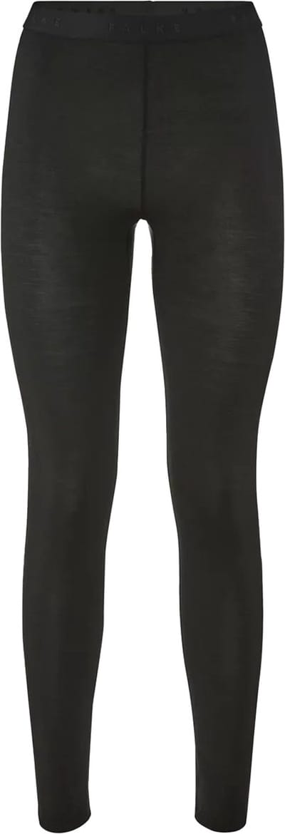 FALKE Daily ClimaWool Long sneldrogend wol lyocell broek dames zwart - maat XS
