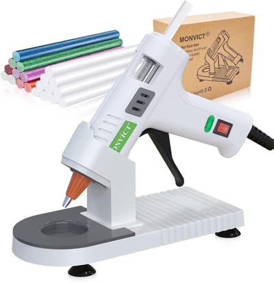Lijmpistool 40W met Fijne Punt, 30 Lijmsticks en Antikleefmat - Ideaal voor Knutselen & Doe-Het-Zelf