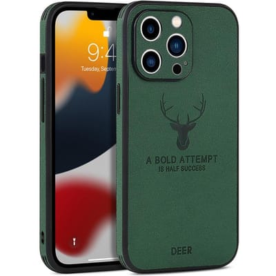 Luxe Zakelijk Lederen Bumper Hoes Voor iPhone 15 14 13 12 11 Pro Max Mini XR XS X 8 7 Plus SE Schokbestendig Zacht Herten Hoesje Funda For iPhone 15 Plus