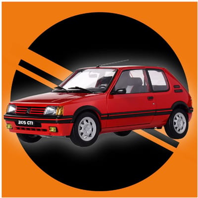 IXO Collections Modelbouwpakket Auto - 002 Peugeot 205 GTi 1.9 Car Metalen - 1:8 - Modelbouw