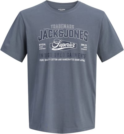 JACK & JONES- JJELOGO TEE SS O-NECK 2 COL AW26 SN - Heren - T-shirt