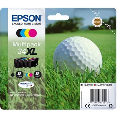 Epson Inktcartridge 34XL (C13T34764010) 4-kleuren Multipack Hoge capaciteit