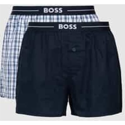 Boxershort met labeldetail in een set van 2 stuks