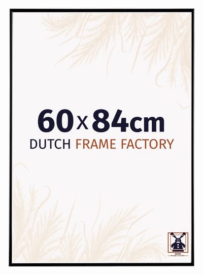 Fotolijst 60x84 cm - Kunststof - Zwart Hoogglans - Easy