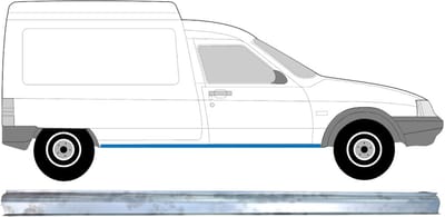 Reparatie dorpel voor Citroen C15 1984-2005 / Rechts