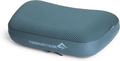 Kampeerkussen - Opblaasbaar Kussen - Comfortabel Slapen - Traagschuim Bovenlaag - 12 cm Dikte - Blauw