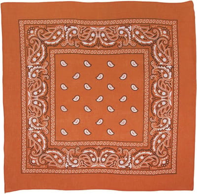 10x Bandana - Paisley - Boeren zakdoek - Vierkante sjaal - 54x54 cm - Hoofdband - Carnaval accessoire - Cowboy zakdoek - HipHop - 100% katoen - Bruin - Jonyx