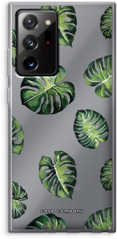 Case Company® - Hoesje geschikt voor Samsung Galaxy Note 20 Ultra / Note 20 Ultra 5G hoesje - Tropische bladeren - Soft Cover Telefoonhoesje - Bescherming aan alle Kanten en Schermrand