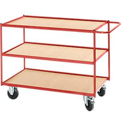 Etagewagen met 3 etages, 990 x 590 mm