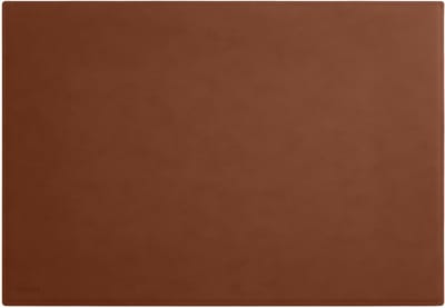 Bureauonderlegger Leer - Bureaumat Muismat - Bureau Organisatie - Handgemaakte Stiksels - 50x35 cm - Oranje Bruin