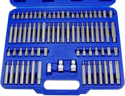 Bitset 75 delig, torx, meertand, inbus en ribe bits