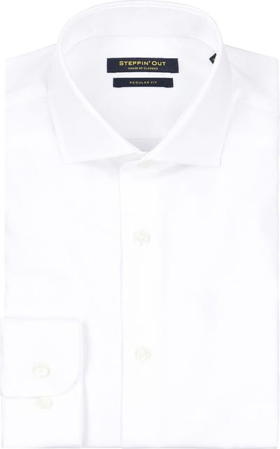 Steppin' Out Overhemd Twill Wit - Maat XXL - Heren