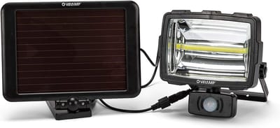 Zeer heldere Led Buitenlamp met Bewegingsmelder en Zonnepaneel, Oplaadbaar