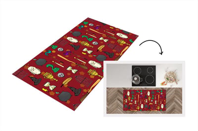 Keukenloper - Loper keuken - Tiener - Uil - Slang - Patronen - 120x60 cm - Keukenloper vinyl