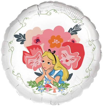 Alice's Avonturen in Wonderland Bloemen Disney folie ballon 43 cm