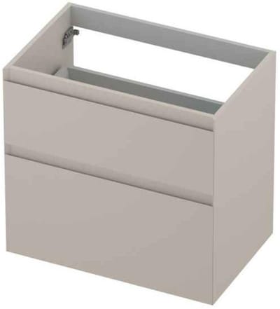 INK - Onderkast 2 Laden Greeploos Gelakt 45gr A-symmetrisch - 700x450x650 Mm - Mat Kasjmier Grijs