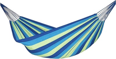 Tweepersoons Hangmat - Schommelbed Dubbel - Buiten Ontspannen - Verstelbare Gespen - 240 x 150 cm - Blauw