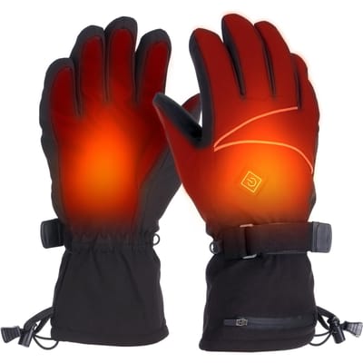 Gants chauffants hiver gants de Ski à écran tactile chaud pour hommes femmes gants chauffants électriques chauffe-mains XL red