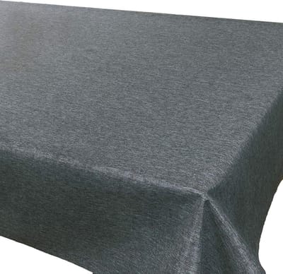 Vuilafstotend Tafelkleed Antraciet Linnenstructuur 140 x 280 cm Onderhoudsvriendelijk