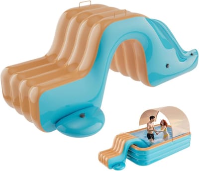 Opblaasbare Waterglijbaan - Kinderspeelgoed - Zomers Plezier - Kindvriendelijk Ontwerp - 175 x 105 x 75 cm - Oranje