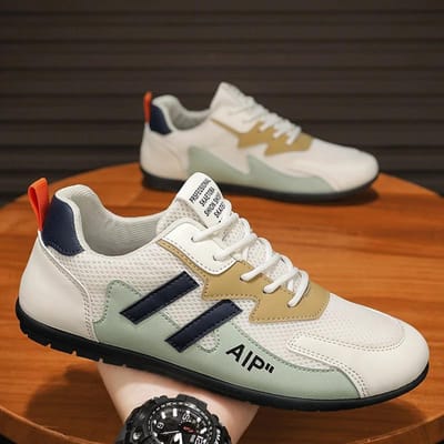 Heren Gevulkaniseerde Wandelschoenen Hardloopschoenen Casual Lichtgewicht Tennisschoenen Atletische Sportschoenen Ademende Mode Sneakers 40 white