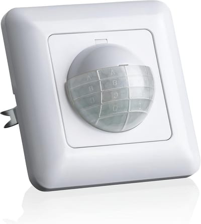 2x Inbouw Bewegingsmelder Binnen - IR Sensor met 10m Bereik en 190° Hoek voor LED Verlichting