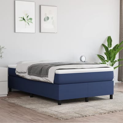 vidaXL - Boxspring - bed - 120x200 - cm - stof - blauw