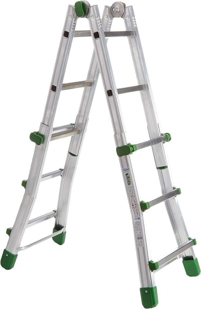 Telescopische Ladder - Aluminium Ladder - Klus Klussen - Robotlasnaden - 288 cm - Zilver