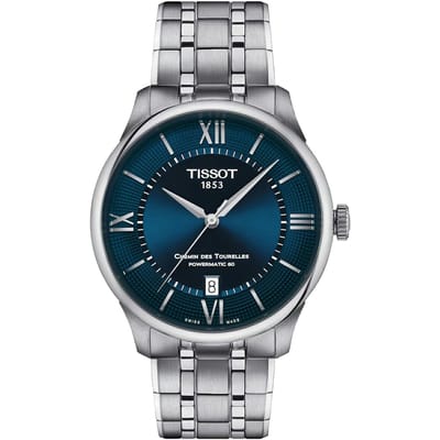 Tissot Chemin Des Tourelles Powermatic 80 T1398071104800 Horloge - Staal - Zilverkleurig - Ø 39 mm