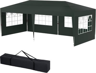 Grote Vouwbare Partytent Tuinpaviljoen 3x6m Waterdicht met Zijwanden