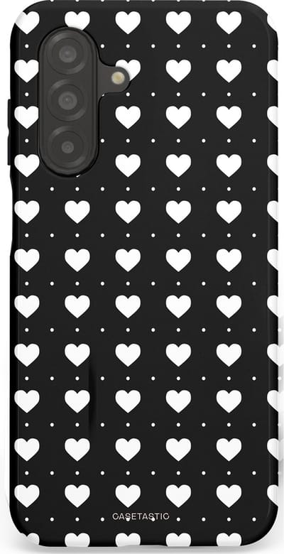 Casetastic Hoesje Geschikt voor Samsung A26 - Stijlvolle Beschermende Duo-layer Case - Stipjes en Hartjes